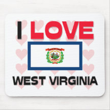 Amo Virginia Occidental Tapete De Ratones