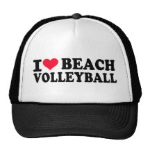 Amo voleibol de playa gorras