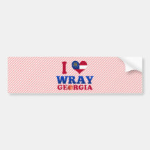 Amo Wray, Georgia Pegatina De Parachoque