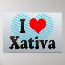 Amo Xativa, España. Yo Encanta Xativa, España Posters