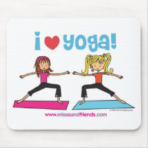 amo yoga alfombrillas de ratones