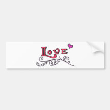 Amor 02 pegatina de parachoque
