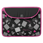Amor adolescente - borde rosado funda para macbooks