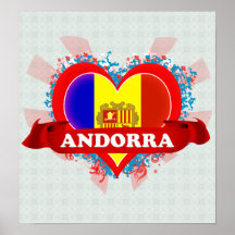 Amor Andorra del vintage I Poster