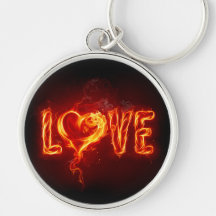 Amor ardiente llavero personalizado