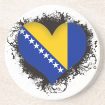 Amor Bosnia y Herzegovina del vintage I Posavasos Manualidades
