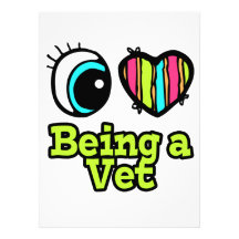 Amor brillante del corazón I del ojo que es un vet Anuncio Personalizado