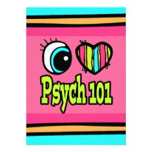 Amor brillante Psych 101 del corazón I del ojo Comunicado Personalizado