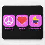 Amor Colombia de la paz Alfombrilla De Ratón