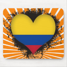 Amor Colombia del vintage I Alfombrillas De Ratones