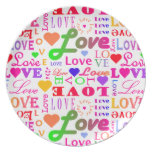 Amor colorido, amor, amor, amor, amor, amor, amor platos de comidas