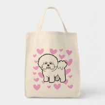Amor de Bichon Frise Bolsas