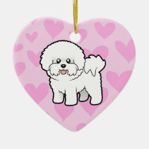 Amor de Bichon Frise Ornamento Para Arbol De Navidad