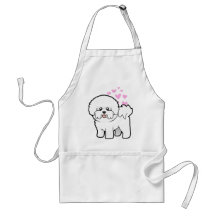 Amor de Bichon Frise Delantales