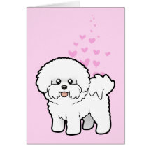 Amor de Bichon Frise Felicitacion