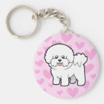 Amor de Bichon Frise Llaveros