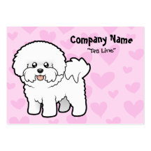 Amor de Bichon Frise Plantilla De Tarjeta Personal