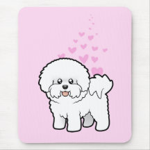 Amor de Bichon Frise Tapete De Raton
