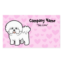Amor de Bichon Frise Plantillas De Tarjeta De Negocio