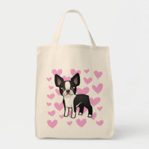 Amor de Boston Terrier Bolsas