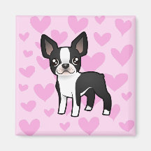 Amor de Boston Terrier Iman De Frigorífico