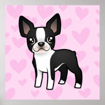 Amor de Boston Terrier Impresiones