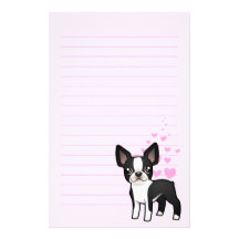 Amor de Boston Terrier Papeleria