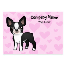 Amor de Boston Terrier Tarjetas De Visita