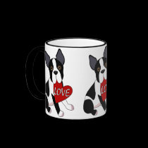 Amor de Boston Terrier tazas