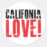 Amor de California Etiquetas Redondas
