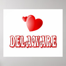 Amor de Delaware Posters