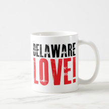 Amor de Delaware Tazas De Café