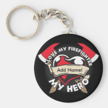 Amor de encargo mi bombero llavero personalizado