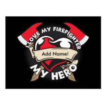 Amor de encargo mi bombero tarjetas postales