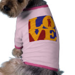 Amor de enseñanza ropa de perros