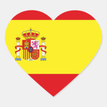 Amor de España Pegatina Corazon Personalizadas