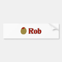 (Amor de I) Rob verde oliva Etiqueta De Parachoque