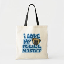 Amor de Kawaii I mi Bullmastiff Bolsa