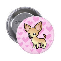 Amor de la chihuahua (capa lisa) pin
