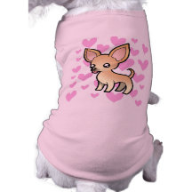 Amor de la chihuahua (capa lisa) ropa de perro