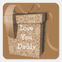 Amor de la cinta de la caja de regalo de Brown ust