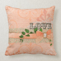 Amor de la elegancia de agosto almohada