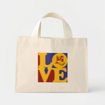 Amor de la escuela del graduado bolsa de mano