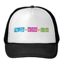 Amor de la esperanza de la fe gorra