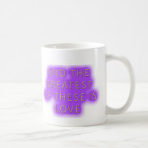 Amor de la esperanza de la fe taza