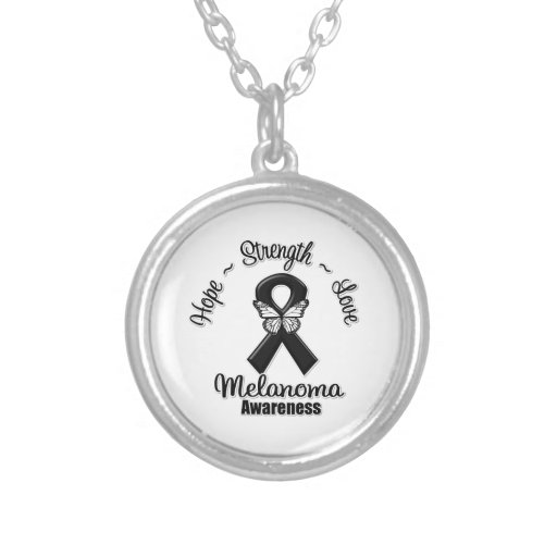 Amor de la fuerza de la esperanza del melanoma pendientes