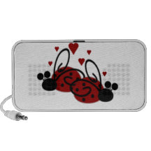 Amor de la mariquita altavoces de viajar