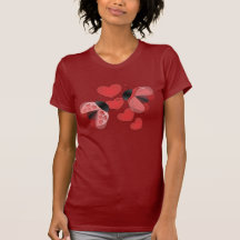 Amor de la mariquita camiseta