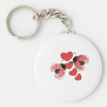 Amor de la mariquita llaveros personalizados
