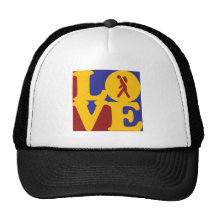 Amor de la mochila gorros  